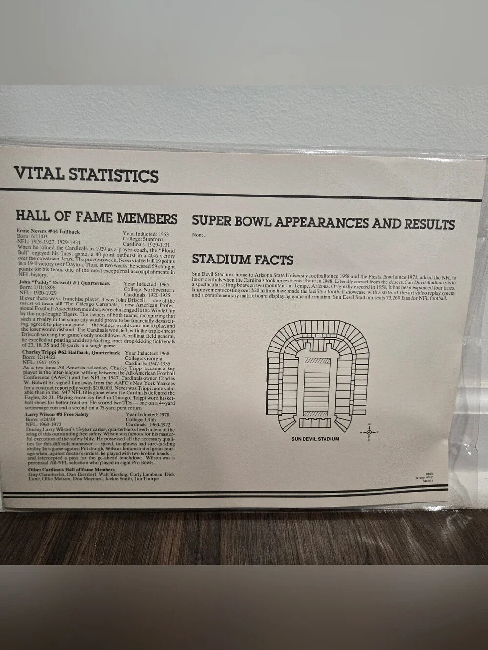 NFL vintage 1995
